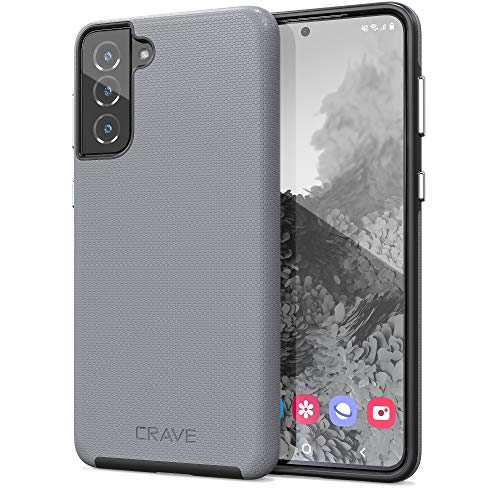 Crave for Galaxy S21 Plus Case, Shockproof Protection Dual Layer Case for Samsung Galaxy S21 Plus, S21+ 5G (6.7 inch) - Slate - color: Slate, size: Galaxy S21+