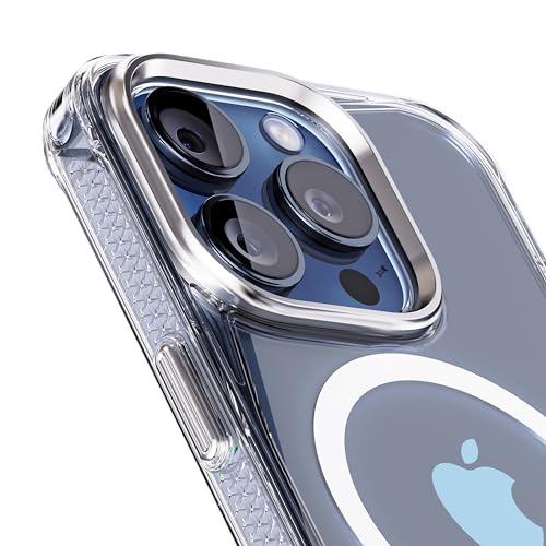 REBEL Clear Case for iPhone 15 Pro [Crystal Series Gen-5] Strong MagSafe Compatible, Anti-Scratch, Non-Yellowing, Protective Shockproof Bumpers, Metal Lens & Buttons, 6.1 Inch Phone 2023 (Clear) - color: Crystal Clear, size: iPhone 15 Pro