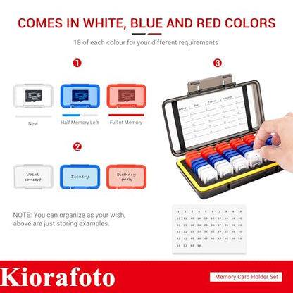 Dual Protect Micro SD Card Case with 54 PCS Clear Memory Card Holders - color: for 54 Micro SD（With Box）