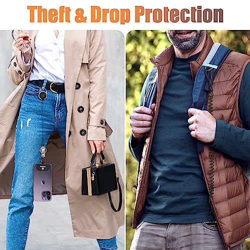 Anti Theft Phone Strap Set with Phone Tether Tab Fit for iPhone Most Phones