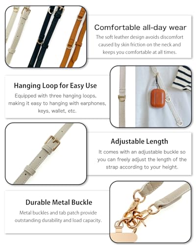 Phone Lanyard, On-the-Go Universal Crossbody Strap Neck Lanyard with Phone Tether Patches for Most Cellphones - color: G