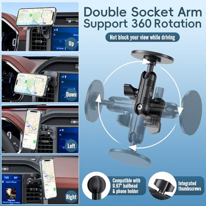 Car Vent Metal Magnetic Phone Mount Compatible with 2021-2026 Ford F-150 - size: Magnetic