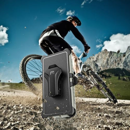 M MYBAT PRO for Samsung Galaxy S25 Ultra Case with 360° Rotating Stand | Maverick Series - color: Natural Titanium, size: Samsung Galaxy S25 Ultra