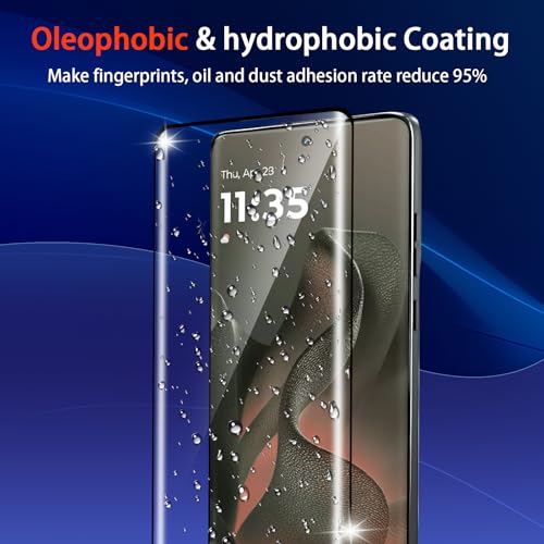 (3 Pack) For Motorola Edge 2025 Screen Protector,HD-Clear 9H Tempered Glass [3D Touch][Bubble-Free][Anti-Scratch] Screen Protector Glass For Motorola Edge 2025/60 Fusion /60 Pro