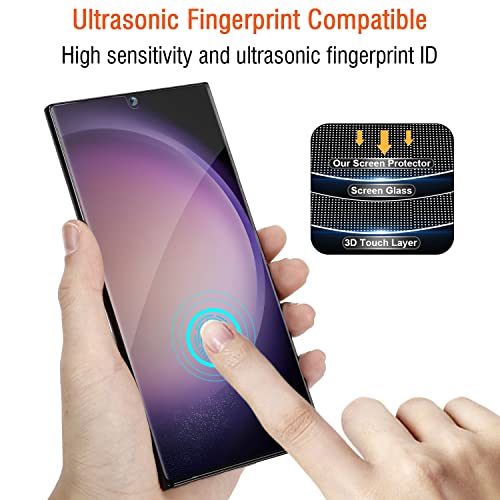 Galaxy S23 Ultra Matte Privacy Screen Protector, [Case Friendly] [Support Fingerprint Unlock] Flexible TPU Film for Samsung Galaxy S23 Ultra 5G, Anti-Scratch, Touch Sensitive - size: for Samsung Galaxy S23 Ultra