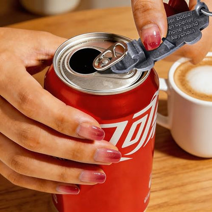 Ahiller Keychain Bottle Opener and Simple Phone Stand - color: Deep Alloy