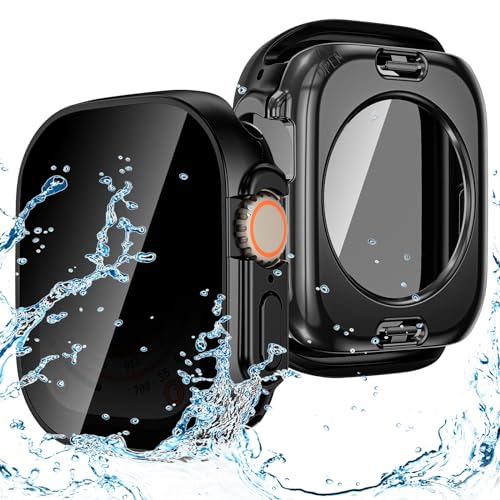 Goton Privacy Waterproof Case for Apple Watch Ultra 3/2/1 49mm - color: Matte Black, size: 49mm