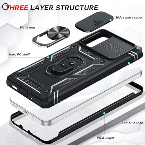 LeYi for Samsung Galaxy A53-5G Phone Case Military-Grade Protection, Black - color: Black, size: Galaxy A53 5G (6.5'')