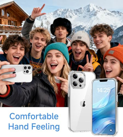USLAI Case for iPhone 13 Pro, Anti-Yellowing, Crystal Clear Back, Shockproof & Military‑Grade Drop Protection - Transparent - color: Clear, size: iPhone 13 Pro