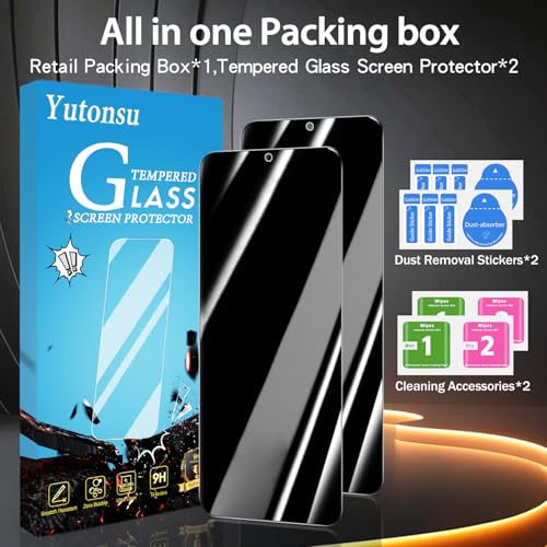 2 Pack Privacy Screen Protector for Samsung Galaxy S23 Plus