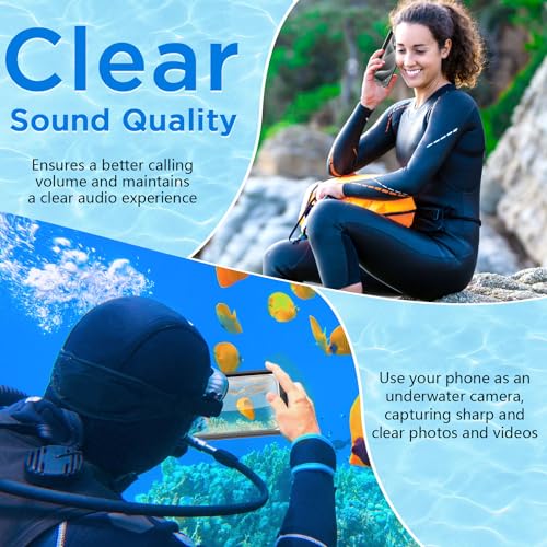 AICase Waterproof Phone Case,Universal Self-Check Function Underwater Pouch Dry Bag Beach Travel Essentials Tech Gadgets for iPhone 15 14 13 11 12/Samsung S24/LG,Google/Xiaomi/Motorola - color: Universal Self-Check Waterproof