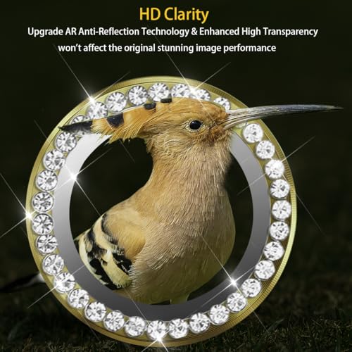 Camera Lens Protector for Samsung Galaxy S25 Ultra, Diamond Gold - color: Diamond Gold