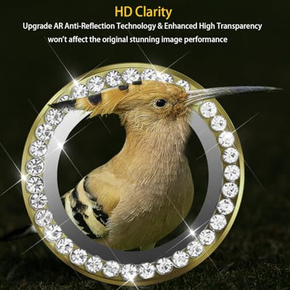 Camera Lens Protector for Samsung Galaxy S25 Ultra, Diamond Gold - color: Diamond Gold