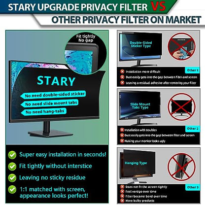 STARY [2 Pack 23.6 Inch Computer Monitor Privacy Screen for 16:9 Ratio - size: 23.6 Inch 16:9 Upgrade