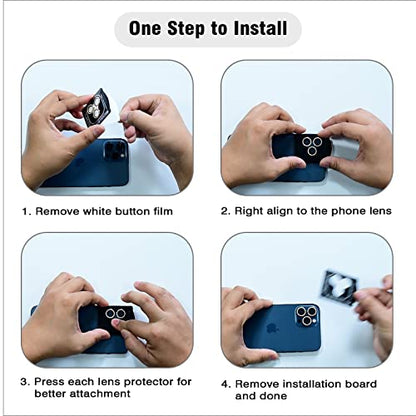 iPhone 13 Pro/13 Pro Max Camera Lens Protector Bling Diamond, Silver - color: Silver, size: 13 Pro/Max