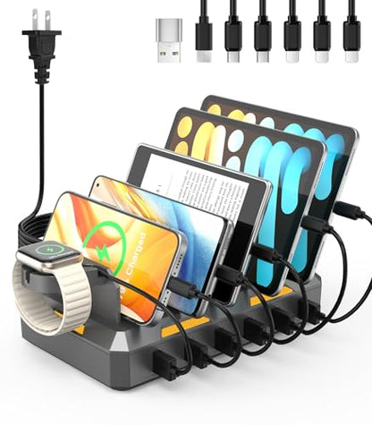 CREATIVE DESIGN Charging Station for Multiple Devices, 50W Charger Dock