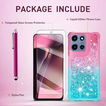 for Moto G 2025/2026 Case, Moto G Play 2026 Phone Case, Pink Blue - color: Pink Blue
