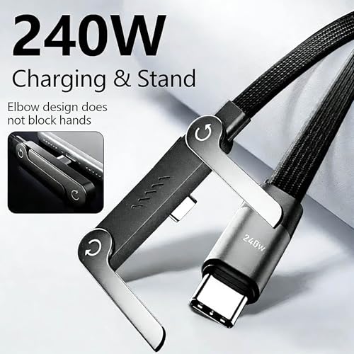 2-in-1 Invisible Stand Charger Cable
