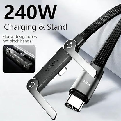 2-in-1 Invisible Stand Charger Cable