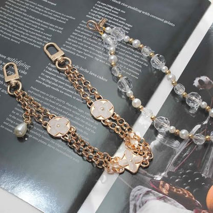 Phone Charm Wristlet Strap, Beaded Wrist Strap, Bracelet Wristlet Lanyard - color: Style6