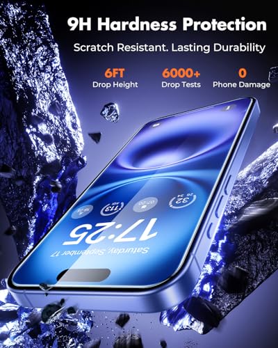 UNBREAKcable 3-Pack Screen Protector for iPhone 16 Tempered Glass - size: iPhone 16