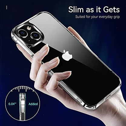 navor Transparent Phone Case Compatible with iPhone 13 6.1-inch Lightweight Anti-Yellowing Scratch-Resistant Slim Fit [Clear]