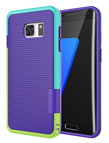 Galaxy S7 Edge Case, Jeylly One-Piece Ultra Slim 3 Color Impact Anti-Slip Rugged Soft TPU Bumper Shockproof Protective Case Cover Shell for Samsung Galaxy S7 Edge S VII Edge G935 - Purple | One-Piece Slim 3 Color Impact Anti-Slip Rugged Soft TPU Bumper Sh