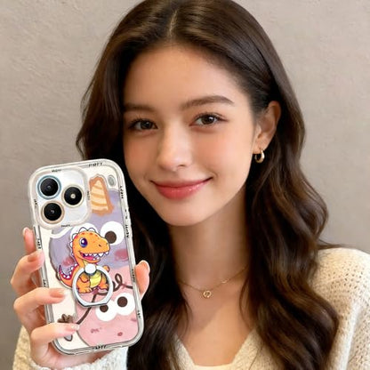 Phone Ring Stand Holder,Dinosaur Cell Phone Grip for Boys,Girls and Kids,Cute Kawaii Finger Ring Grip Stand for iPhone 17 16 15 14 13 Pro Max Plus Air - color: Cute Dinosaur Phone Ring Grip