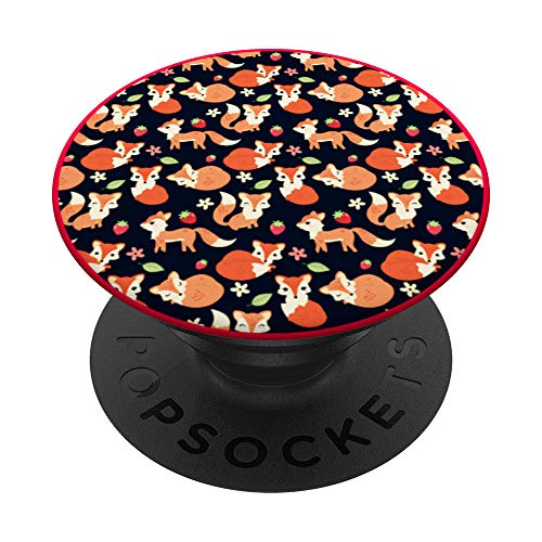 Cute Fox Pop Socket - Fox Lover Gifts - Fox 2 PopSockets PopGrip: Swappable Grip for Phones & Tablets
