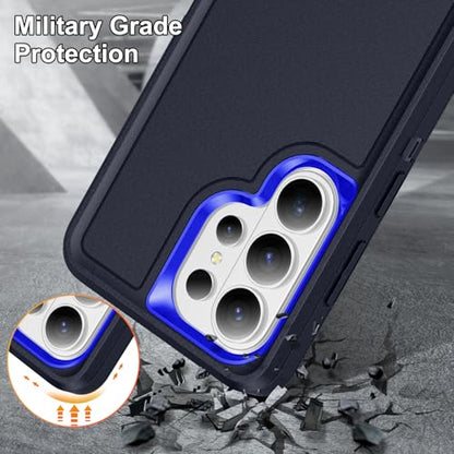 Shockproof Case for Samsung Galaxy S26 Ultra 6.9 inch,Heavy Duty Rugged Military Grade Protection,Hard Sturdy Phone Cover for Samsung S26 Ultra,Deep Blue - color: Deep Blue