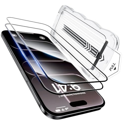 GolbinBox for iPhone Air Screen Protector Tempered Glass, [12FT Military-Grade Shatterproof] [9H Hardness] Full Coverage Film for iPhone 17Air 6.5", 2 Pack - size: iPhone 17 Air-6.5inch