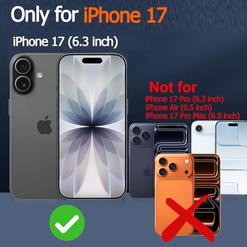 Battery Case for iPhone 17, Enhanced 10000mAh Portable Protective Wireless Charging Case Support Carplay Compatible with iPhone 17 (6.3 inch) Rechargeable Extended Battery Charger (Black) - size: iPhone 17