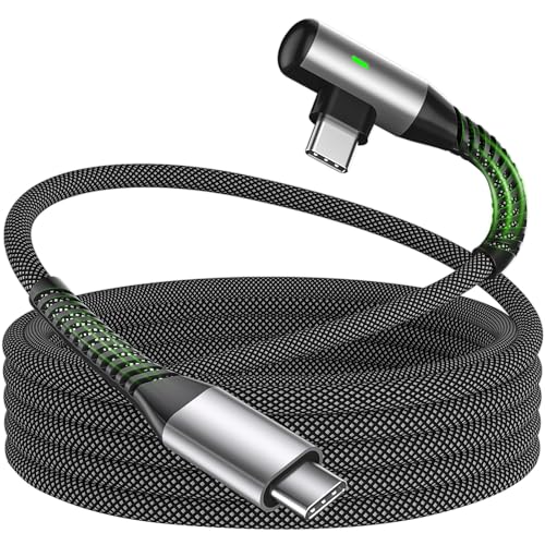USB C Cable 10FT 240W Right Angle C to C Fast Charging Cable,Black - color: Black, size: 10 Feet
