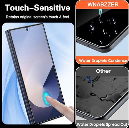[2+2 Pack] Soft TPU Front Screen Protector for Samsung Galaxy Z Fold 6, Flexible TPU Film, 2PCS Front + 2PCS Inside for Galaxy Z Fold 6 Screen Protector Case Friendly, No Creases,No Bubbles,HD Clear - size: Fold 6
