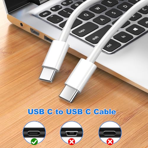Phone 16 15 Charger Fast Charging, 2 Pack 20W Dual Port Speed Charger USB C Charger Block with 10FT/6FT Long USB C to C Charging Cable Cord Compatible with iPhone 15 16 Pro/Plus/Pro Max,Pad Pro,White