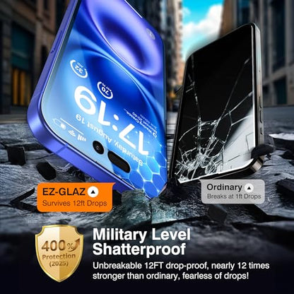 EZ-GLAZ-4+2 Pack for iPhone 16 Plus Privacy Screen Protector (6.7") - size: iPhone 16 Plus