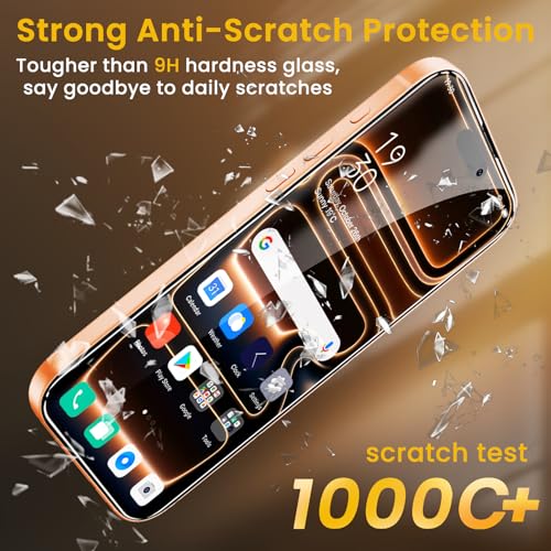 Romkasi 3 Pack Privacy Screen Protector for iPhone 17 Pro Max 6.9 Inch with 3 Pack Camera Lens Protector, Anti Spy Tempered Glass Film, Anti-Scratch, Touch Sensitive, Case Friendly - color: iPhone 17 Pro Max