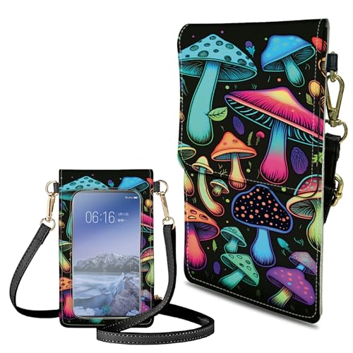 Small Crossbody Bags with Adjustable Shoulder Strap - color: Dream Mushroom