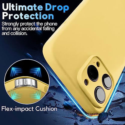 Crossbody Lanyard Strap Case for iPhone 14 Pro Max, Neck Cross Body, Adjustable Holder Removable, Drop Protection Shockproof, Hands-Free Silicone Case 6.7 inch, 150 cm Strap, iP14PM - Yellow - color: Yellow