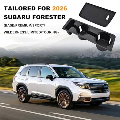 Cup Holder Insert and Charging Mat for 2026 Subaru Forester Accessories - size: for 2026 Subaru Forester Accessories