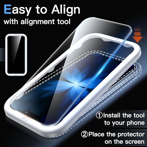 JETech Screen Protector for iPhone 17, 3-Pack | 9H Tempered Glass, HD Clear, Anti-Scratch Protection, Easy Installation Tool - size: iPhone 17