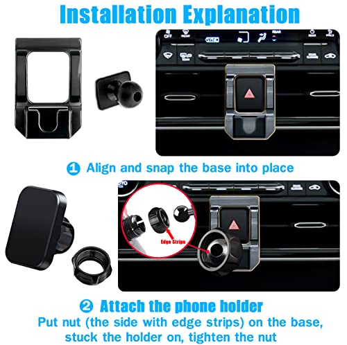Car Phone Holder, Air Vent Mount for Toyota Highlander/Hybird 2020-2023 - style: Highlander