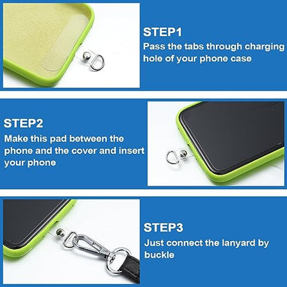 Pangda 36 Pcs Phone Tether Tab Cell Phone Charm Holder Bulk