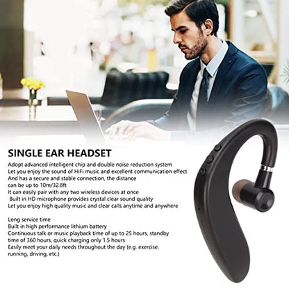 5.2 Single Ear Headset, Ultralight Business Earphone for Office Driving