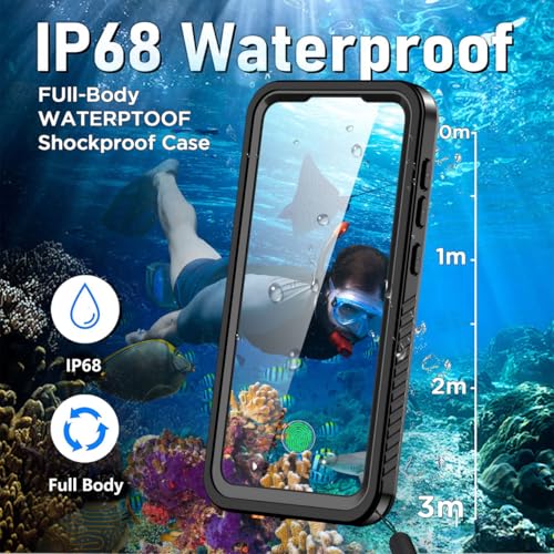 AICase for Samsung Galaxy S25 Case Waterproof, Clear Water Proof Shockproof Snowproof Dustproof Full Body Rugged Transparent Underwater Phone Case for Galaxy S25 Built-in Screen Protector - size: Galaxy S25