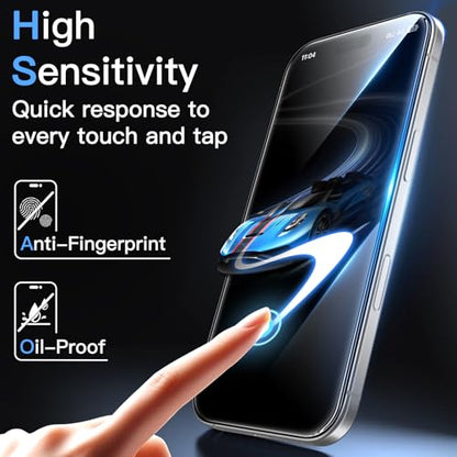 JETech Screen Protector for iPhone 17 Pro Max, 3-Pack | 9H Tempered Glass, HD Clear, Anti-Scratch Protection, Easy Installation Tool - size: iPhone 17 Pro Max