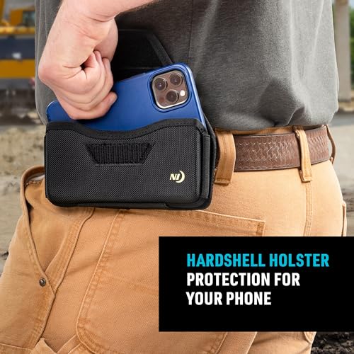 Nite Ize Clip Case Hardshell Universal Rugged Holster - Belt Clip Phone Case for Easy Access - Heavy Duty & Protective - Multi-Purpose - Durable Design - Hardshell Horizontal, XXL - size: XX-Large, style: Hardshell Horizontal