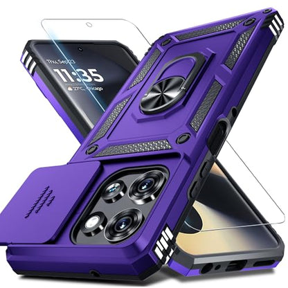 for Moto G Power 5G 2026/2025 Case Built in Slide Camera Cover Purple - color: Purple, size: Moto G Power 5G(2025)