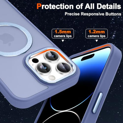 Magnetic for iPhone 14 Pro Max Case with Ring Stand, Sierra Blue - color: Sierra Blue, size: Iphone 14 Pro Max 6.7 inches