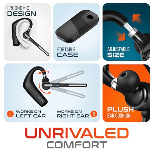 Delton Ultralight Bluetooth Headset with Noise Cancelling Microphone